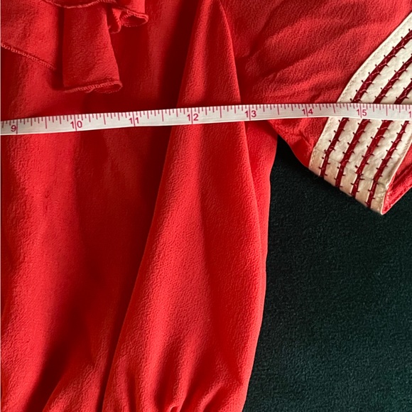 Beautiful Red Odille Blouse from Anthropologie - Picture 7 of 7